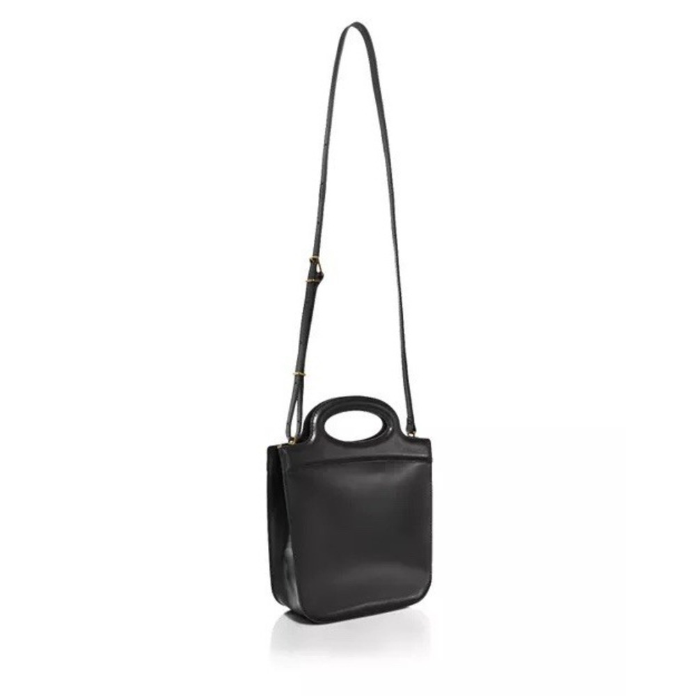 Madewell Leather Top Handle Toggle Crossbody Bag In Black - Picture 3 of 9